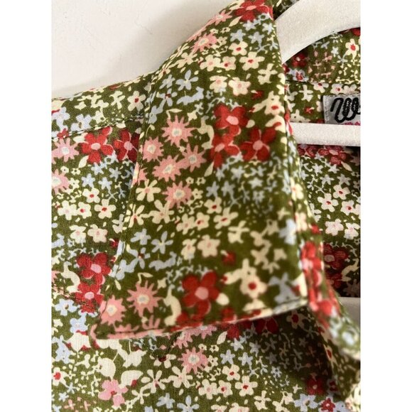 Wrangler Floral Pearl Snap Top S Country Farm Concert Boho Indie Folk Chic 80s - Picture 3 of 11